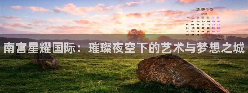 卧龙娱乐4官网：南宫星耀国际：璀璨夜空下的艺术与梦想之城